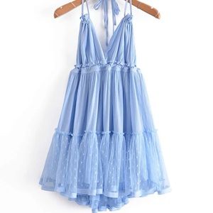 Shein Blue Lace Dress